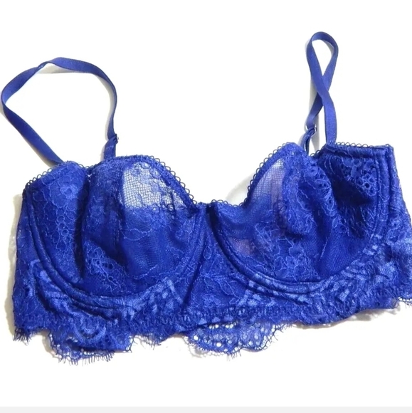Victoria's Secret Push Up Without Padding Bra Blue - Picture 1 of 4